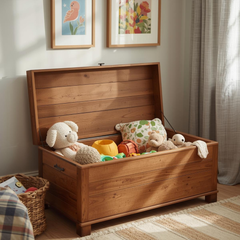 Kids Wooden Toy Storage Chest